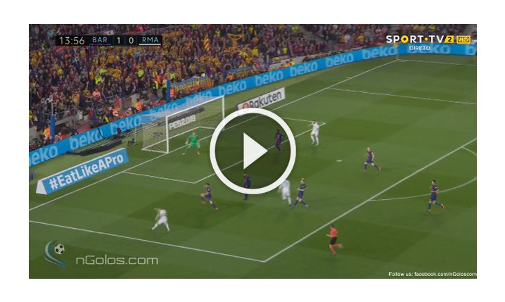 Ronaldo strzela gola na 1-1 z Barceloną! [VIDEO]